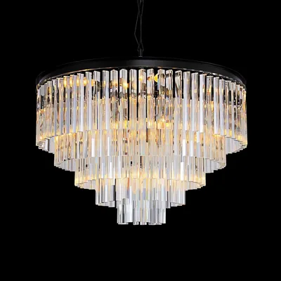 Люстра DeLight Collection 1920s Odeon KR0387P-10A (black/clear)