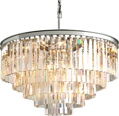 Люстра DeLight Collection 1920s Odeon KR0387P-10A (chrome/clear)