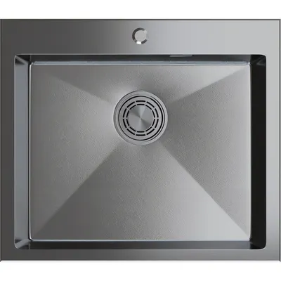 Мойка кухонная Mixline Pro 559606 (черный графит, с сифоном)