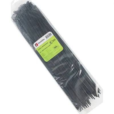 Стяжка для кабеля Fortisflex КСС Multilock 5x400 / 102323 (100шт, черный)