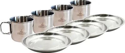 Походный набор Tourist MUG FOLD-340 / TK-583 + Следопыт PF-CWS-P77 (4 персоны)