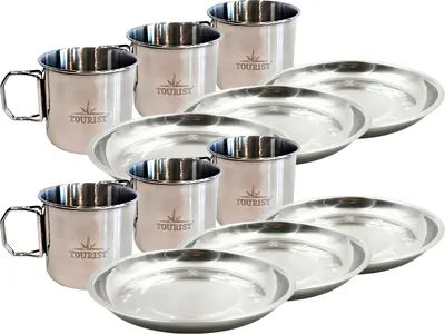 Походный набор Tourist MUG FOLD-340 / TK-583 + Следопыт PF-CWS-P77 (6 персон)
