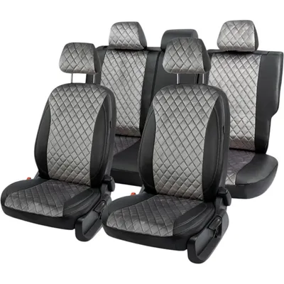 Комплект чехлов для сидений PSV Статус Hyundai Solaris I/Kia Rio III 2010-2017 г / 139302 (серый)