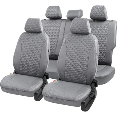 Комплект чехлов для сидений PSV Статус Hyundai Solaris I/Kia Rio III 2010-2017 г / 140002 (серый)