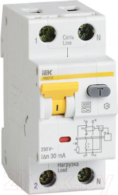 Дифференциальный автомат IEK АВДТ 32 C50 100мА / MAD22-5-050-C-100