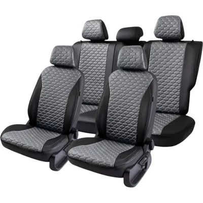 Комплект чехлов для сидений PSV Статус Renault Logan I 2004-2015 г / 140174 (черный/серый)
