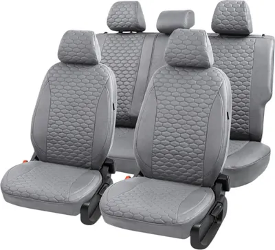 Комплект чехлов для сидений PSV Статус VW Polo V 2009-2020 г / 139345 (серый)