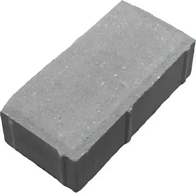 Плитка тротуарная БЦК Кирпичик 198x98x80мм (серый)