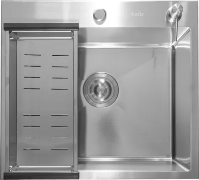 Мойка кухонная Astir Pro Decor Millet Satin 55x50 (с дозатором и корзиной)