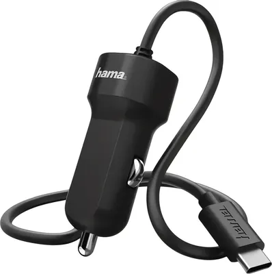 Автомобильное зарядное устройство Hama H-173618 USB-C 15Вт 3A (черный)