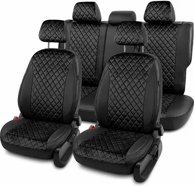 Комплект чехлов для сидений PSV Hyundai Solaris II/Kia Rio IV 2017-2022 г / 139285 (черный)