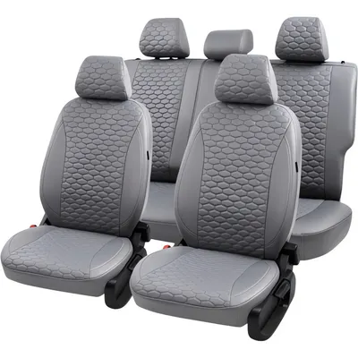 Комплект чехлов для сидений PSV Hyundai Solaris II/Kia Rio IV 2017-2022 г / 140005 (серый)