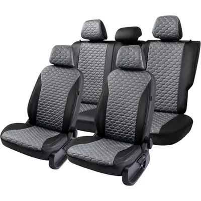 Комплект чехлов для сидений PSV Hyundai Solaris II/Kia Rio IV 2017-2022 г / 138778 (черный/серый)