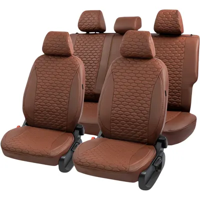 Комплект чехлов для сидений PSV Статус Kia Rio IV X-Line 2017 / 140107 (коричневый)