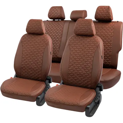 Комплект чехлов для сидений PSV Ford Focus III 2011-2019 г / 140194 (коричневый)