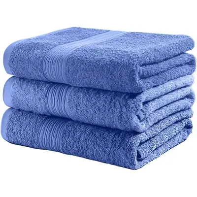Набор полотенец ITUMA Махра 40x70/50x90/70x140 430г (3шт, васильковый)
