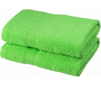 Набор полотенец ITUMA Махра 50x90/70x140 430г (2шт, салатовый)