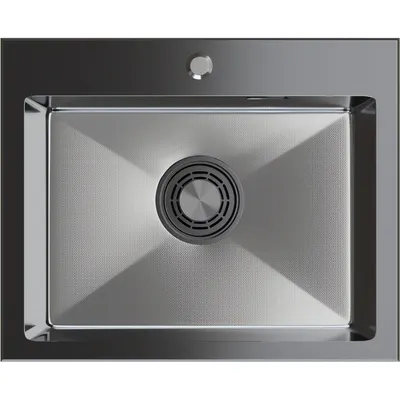 Мойка кухонная Mixline Pro 559600 (черный графит, с сифоном)