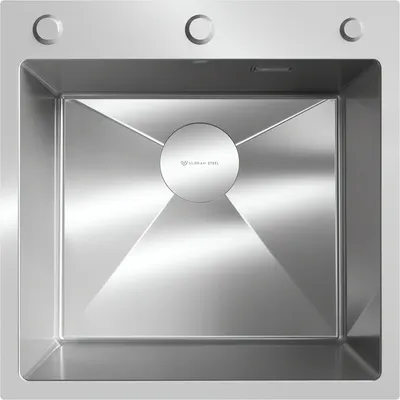 Мойка кухонная Ulgran Steel 50x50 (брашированная сталь)