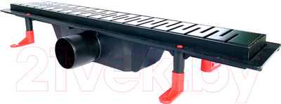 Трап для душа Styron Medium STY-M-70-FF (черный)