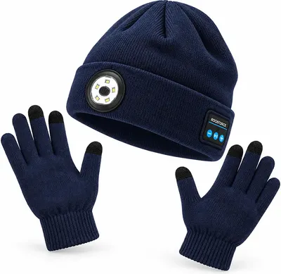 Шапка RockForce +перчатки / RF-222 Dark Blue (67857)