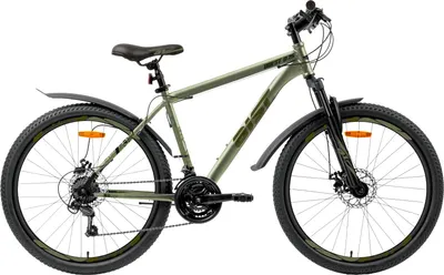 Велосипед AIST Quest Disc 26 13 2026 (зеленый, разобранный, в коробке)