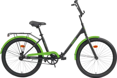 Велосипед AIST Smart 24 1.1 24 2026 (черно-зеленый, разобранный, в коробке)