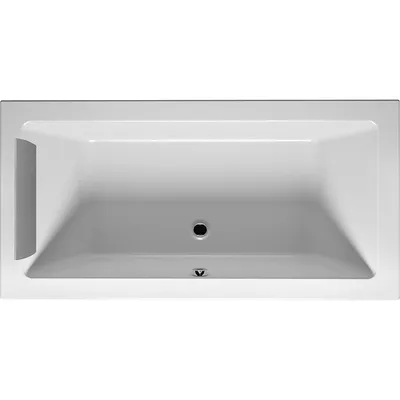Ванна акриловая Riho Lusso 200x90 / B016001005HRG (белый/серый, с ножками и подголовником)