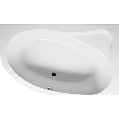 Ванна акриловая Riho Lyra 140 L / B020001005-1 (белый, с ножками и экраном)