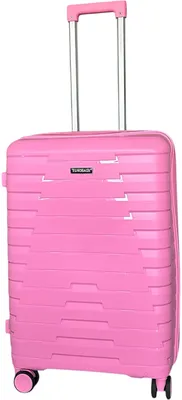 Чемодан на колесах EUROBAGS PP-N85 (M, ярко-розовый)