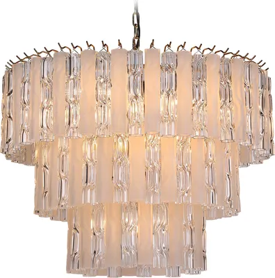 Люстра DeLight Collection PL9203CF (clear/antique brass)