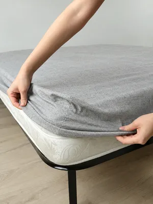 Простыня Samsara На резинке 200x160x25 / ГЛ160Пр-5 (бежевый в штрих, бязь)