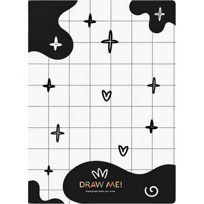 Набор тетрадей ILikeGift Draw Me! Кляксы / K-136-NB-032-04 (12шт, 12л, клетка)