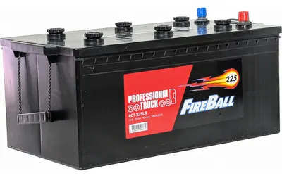 Автомобильный аккумулятор FireBall 6СТ-225 LR Euro 3 1350A (225А/ч)