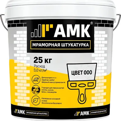 Штукатурка готовая декоративная АМК №000 (25кг)