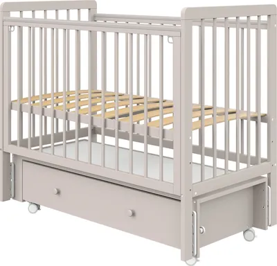 Детская кроватка Атон Baby Master Ariel 05 ящик-маятник колесо (кашемир)
