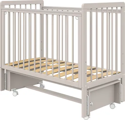 Детская кроватка Атон Baby Master Ariel 06 маятник колесо (кашемир)