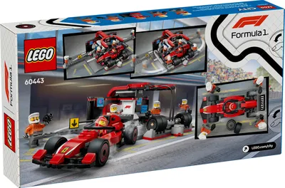 Конструктор Lego City. Пит-стоп Ferarri с командой механиков F1 / 75922