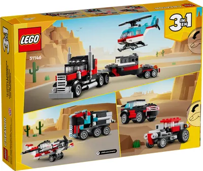 Конструктор Lego Creator. Грузовик с вертолётом 3 в 1 / 75949