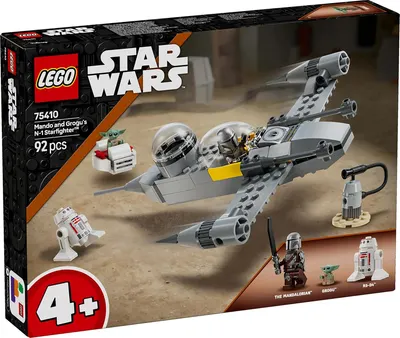 Конструктор Lego Звёздные войны. Истребитель N-1 Мандо и Грогу / 75983