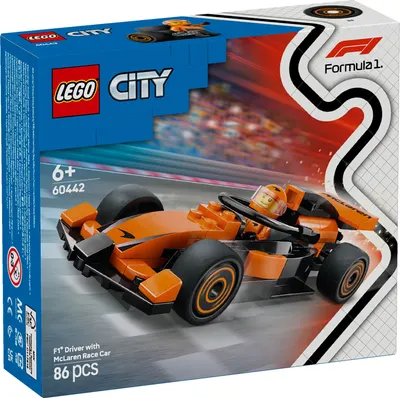 Конструктор Lego City. Гонщик Mclaren с болидом F1 / 75923