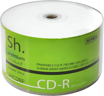 Набор дисков CD-R SH Printable 700MB (100шт, без конверта)