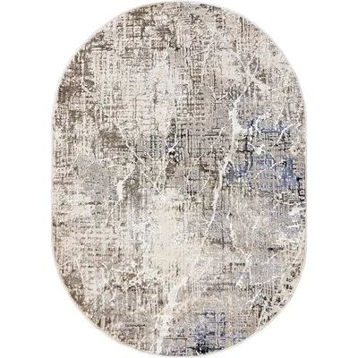 Ковер Behram Vegas T2954RE-CREAM-D.GREY-OVAL (1x2)