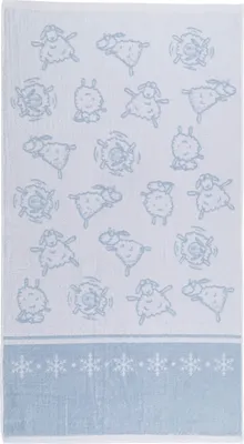 Полотенце ВАСИЛИСА Овечка-балерина 70x130 (голубой)