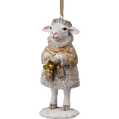 Елочная игрушка Erich Krause Decor. Овечка с колокольчиком / 65826