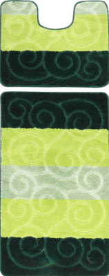 Набор ковриков для ванной и туалета Maximus Sile 2536 (50x80/40x50, зеленый)