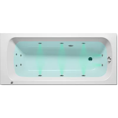 Ванна акриловая Riho Dola 180x80 / B044001005HC (с гидромассажем)
