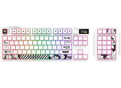 Клавиатура Дарк Проджект KD87A + Numpad / DP-KD-87A-000102-GAM (белый)