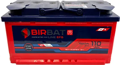 Автомобильный аккумулятор BIRBAT EFB 920А о.п. R+ / "EFB" 6ст- 110 VLR (0) (110 А/ч)