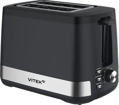Тостер Vitek VT-T1002 (черный/стальной)